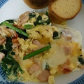 hibiki21's cooksnap of when they made ほうれん草と卵とベーコンのコンソメ炒め.