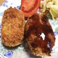 ハッピ～369嬢's cooksnap of when they made 簡単！新じゃかいもと新玉ねぎのコロッケ♡.