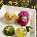 puniＫ's cooksnap of when they made 羊の大根おろしアート＊デコ鍋＊キャラ鍋.