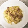 あっきい178's cooksnap of when they made 簡単！卵１個で本場風カルボナーラ.