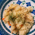 けいたん☆ママ's cooksnap of when they made おうちごはん！きのことベーコンのピラフ.