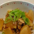 イエローバード's cooksnap of when they made ＊簡単＊節約＊豚こま肉と大根の辛照り煮.