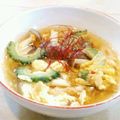 mayuyuキッチン's cooksnap of when they made ゴーヤチャンプル風☆キムチスープ.
