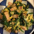 クックコウジ's cooksnap of when they made 簡単☆ほうれん草&たまご炒め（ベーコン）.