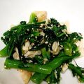 なぉんこ's cooksnap of when they made 春菊と鶏ささみのナムル.