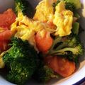 pixma's cooksnap of when they made トマトとブロッコリーのシンプル卵炒め.