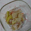 イチゴ、イチゴ。's cooksnap of when they made 簡単白菜ともやしとカニカマの白だし和え.