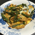みりちゃん♪'s cooksnap of when they made 絹さやとちくわの卵とじ.