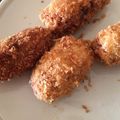 falacommi's cooksnap of when they made 玉葱たっぷりの鶏ミンチチーズフライ.