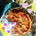 そーとひろ☆ミ's cooksnap of when they made ⭐フライパンでパリパリ薄焼きピザ⭐.