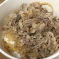 yummy?'s cooksnap of when they made 育ち盛り男子も満足★満腹牛丼.