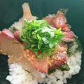 稲沢ゆり's cooksnap of when they made ☆しそであっさり♪かんぱち丼☆.