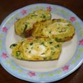 Machalin's cooksnap of when they made 簡単！ニラとカニカマ卵焼き.