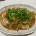 クックDS5N4G☆'s cooksnap of when they made 旬！秋鮭白子と野菜のニンニクポン酢炒め.