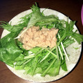 ぽにかたん's cooksnap of when they made 簡単♪3分サラダ♪水菜とツナの和えもの.