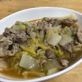 και's cooksnap of when they made はくさいと豚バラうす切りのあんかけ.