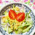 yasutonton's cooksnap of when they made 納豆サラダ.