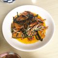 ♡ねい♡'s cooksnap of when they made カボチャともやしのごまコチュジャン炒め.
