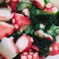 こちcook's cooksnap of when they made たこ きゅうり わかめの 酢の物.