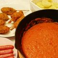 Christyna's cooksnap of when they made ＊簡単本格味♡トマトチーズフォンデュ＊.