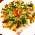 4葉のぶたぶた's cooksnap of when they made 鯛のカルパッチョ✨.