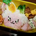 airi777's cooksnap of when they made キャラ弁 プリキュア ペコリン.