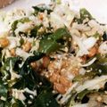 kimimaruo's cooksnap of when they made キャベツとわかめの胡麻納豆和え.