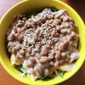 kokko37's cooksnap of when they made ✿ツナたま納豆レタスご飯✿.