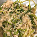 ゆうこあっとえす's cooksnap of when they made 明太子 三つ葉 えのき 炒めるだけ.