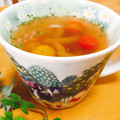 のん♪♪のん's cooksnap of when they made 新玉ねぎとプチトマトのスープ.
