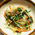 natsumeimo's cooksnap of when they made 人参と水菜とえのきの簡単カラフルおひたし.