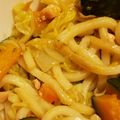 tonちっち's cooksnap of when they made 鮭フレークのバター醤油うどん.