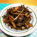 うに子's cooksnap of when they made 少し手間かけ＊ヒジキ入り＊キンピラごぼう.