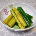 ＠迷子＠'s cooksnap of when they made やみつき必至！めんつゆできゅうり辛子漬♩.