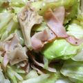 やぁちゃん0420's cooksnap of when they made キャベツとベーコンきのこの醤油バター炒め.