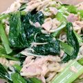 クックAJGP6A☆'s cooksnap of when they made 小松菜えのきツナのマヨサラダ.