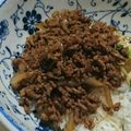 chirol1230's cooksnap of when they made 簡単！合い挽きミンチで作るそぼろ丼！.