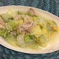 aqua33's cooksnap of when they made 塩麹で豚肉と白菜の水炊き.