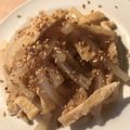 Yokchina's cooksnap of when they made 大根と油揚げのズボラ炒め！！.