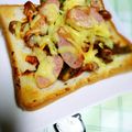 さん屁ぇです's cooksnap of when they made パパッと簡単♪食パンピザ.