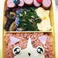 ルナちゃんラブ's cooksnap of when they made 簡単キャラ弁！妖怪ウォッチ☆ジバニャン.