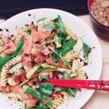 LiriKithen's cooksnap of when they made スモークサーモンとディルのパスタサラダ.
