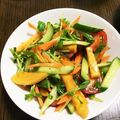 はむこっこ's cooksnap of when they made 柿と豆苗のサラダ.