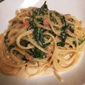 Takahashi9's cooksnap of when they made たらことほうれんそうのクリームパスタ.
