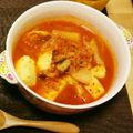 まなてぃ。's cooksnap of when they made 余っちゃったキムチの残りで簡単お鍋.