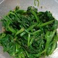 Nekozame's cooksnap of when they made ほうれん草のおかかあえ（お弁当用）.