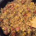 クックHC1NZR☆'s cooksnap of when they made ガリバタこがし醤油の簡単とうもろこし炒飯.