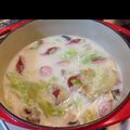 マミロン's cooksnap of when they made 簡単！レタスのコンソメミルクスープ鍋.