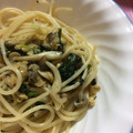 harmony930's cooksnap of when they made 缶詰で☆あさりとほうれん草の和風パスタ.