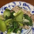 ちゃぎー's cooksnap of when they made 豚肩ロース、ちんげん菜、葱の塩麹蒸し焼き.